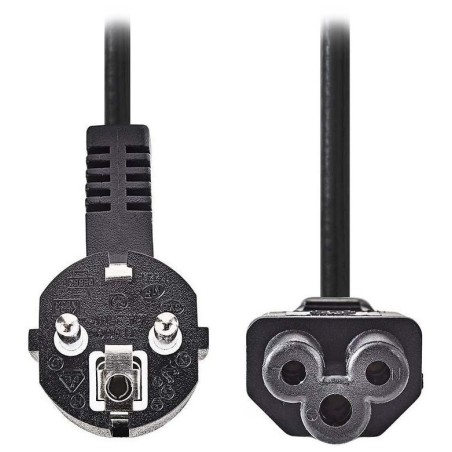 Nedis CEGL10100BK20 - Napájecí Kabel | Typ F Zástrčka | IEC-320-C5 | Úhlový | Přímý | 2 m | Černá