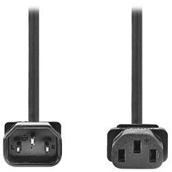 NEDIS napájecí prodlužovací kabel/ konektor IEC-320-C14/ konektor IEC-320-C13/ černý/ bulk/ 5m