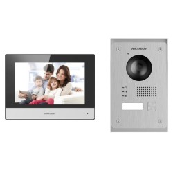 Hikvision kit videotelefonu, 2-drát, bytový monitor + dveřní stanice + napájecí zdroj DSKIS703YP