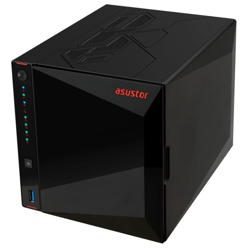 Asustor Nimbustor 4 Gen2 AS5404T 4 Bay NAS, Quad-Core 2.0GHz CPU, Dual 2.5GbE Ports, 4GB DDR4, 4x M.2 SSD Slots