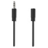 NEDIS prodlužovací stereo audio kabel s jackem/ zástrčka 3,5 mm - zásuvka 3,5 mm/ černý/ bulk/ 10m