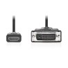 NEDIS kabel HDMI - DVI/ konektor HDMI - zástrčka DVI-D 24+1pinová/ černý/ bulk/ 2m