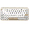 ASUS klávesnice KW100 Oat Milk - bezdrátová/bluetooth/CZ/SK/krémová