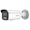 Hikvision 4MPix IP Bullet Hybrid ColorVu AcuSense kamera WDR 130dB, audio, alarm, IP67, blikač