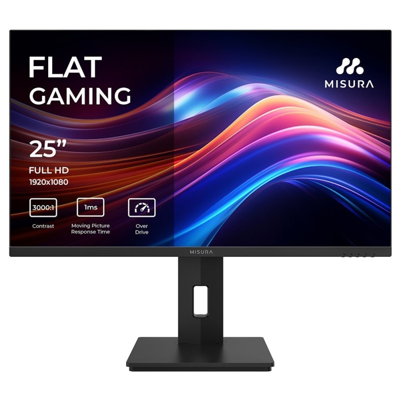 MISURA 25" LED P23QG25DFA01/ VA/ 1920x1080 (FHD)/ 3000:1/ 1ms/ 350 cd/m2/ HDMI/ DP/ REPRO/ VESA 100x100/ černý