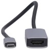 NEDIS kabelový adaptér USB-C/USB 3.2 Gen 1/ USB-C zástrčka - HDMI zásuvka/ kulatý/ černý/ BOX/ 20cm