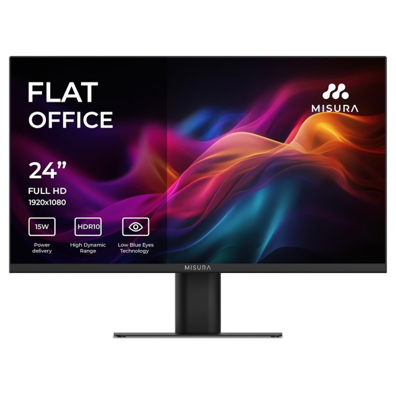 MISURA 24" LED P23GW24DFI01/ VA/ 1920x1080 (FHD)/ 3000:1/ 4ms/ 250 cd/m2/ HDMI/ DP/ USB-C/ REPRO/ VESA 100x100/ černý