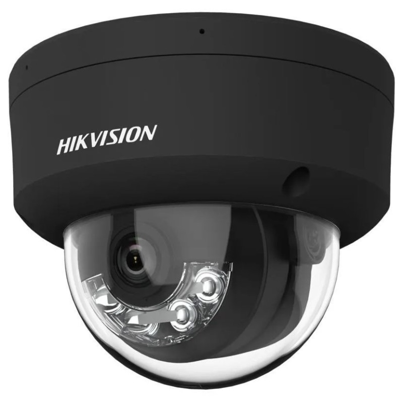 Hikvision 6MPix IP Dome Hybrid ColorVu AcuSense kamera LED/IR 30m, WDR 130dB,audio, alarm, IP67, IK10, černá