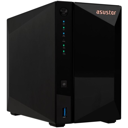 Asustor NAS AS3302T v2 2x 3,5" SATA,Realtek RTD1619B 1.7GHz, 2GB, 2.5GbE x1, USB3.2 Gen1 x3, WOW (Wake on WAN)