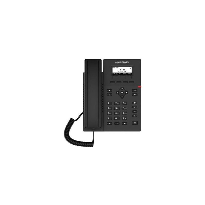 Hikvision Vnitřní SIP telefonní stanice s 2,3 palcovým displejem a PoE napájením