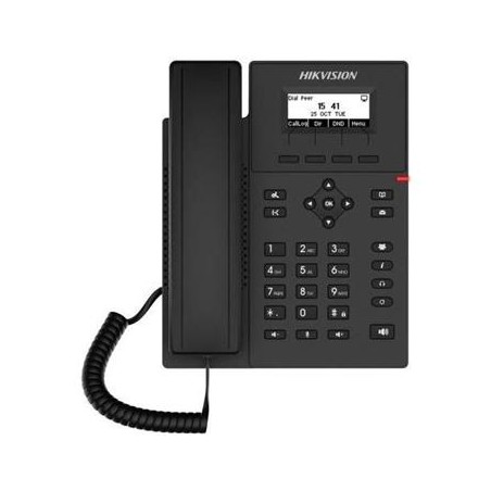Hikvision Vnitřní SIP telefonní stanice s 2,3 palcovým displejem a PoE napájením