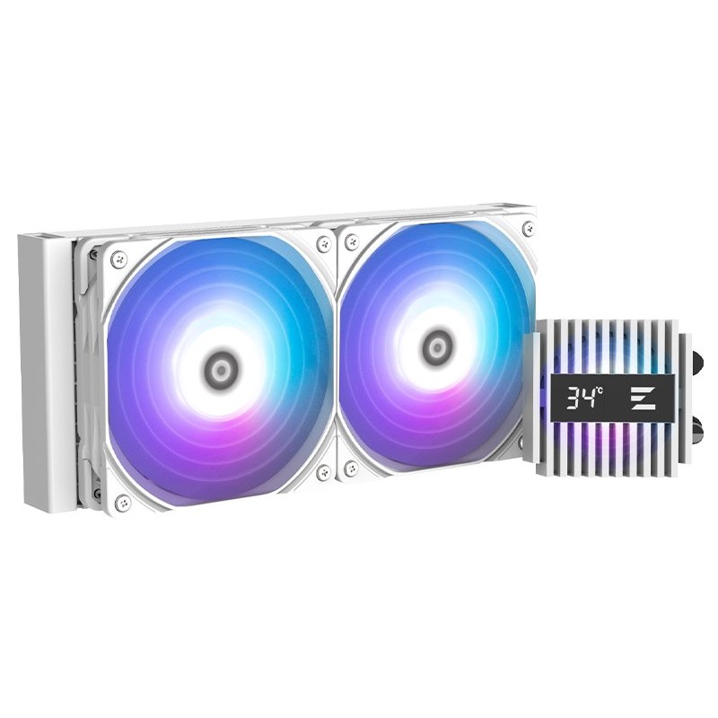 Zalman vodní chladič ALPHA2 A24 White / 2 x 120 mm / PWM / ARGB / bílý