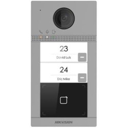 Hikvision IP dveřní interkom, 2-tlačítkový, čtečka karet, 2MPx kamera, WiFi DSKV8213WME1(C)EUROPEBV
