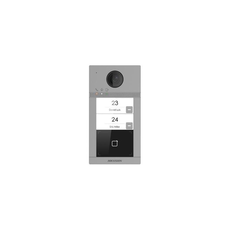 Hikvision IP dveřní interkom, 2-tlačítkový, čtečka karet, 2MPx kamera, WiFi DSKV8213WME1(C)EUROPEBV