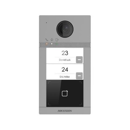 Hikvision IP dveřní interkom, 2-tlačítkový, čtečka karet, 2MPx kamera, WiFi DSKV8213WME1(C)EUROPEBV