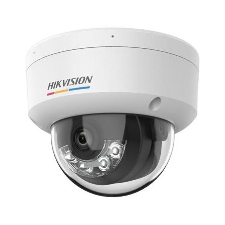 Hikvision 4MPix IP Dome Hybrid ColorVu kamera LED/IR 30m, mikrofon, IP67