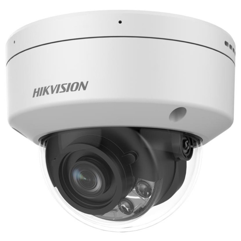 Hikvision 4MPix IP Dome Hybrid ColorVu AcuSense kamera LED/IR 40m, WDR 140dB, audio, alarm, IP67, IK10