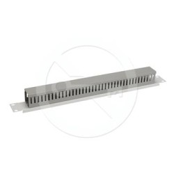 Solarix - vyvazovací panel 19" 1U RAL 7035 plastový VP-03-1-PK-G