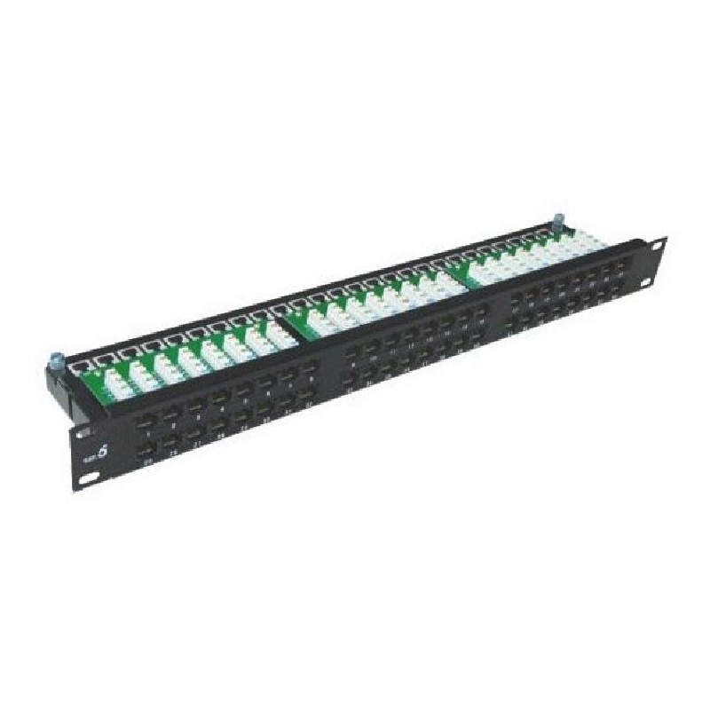 XtendLan patch panel, 19'', 48 portů, Cat6, LSA