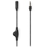 NEDIS kabel stereo audio/ 3,5 mm jack zástrčka - 3,5 mm jack zásuvka/ černý/ bulk/ 1m