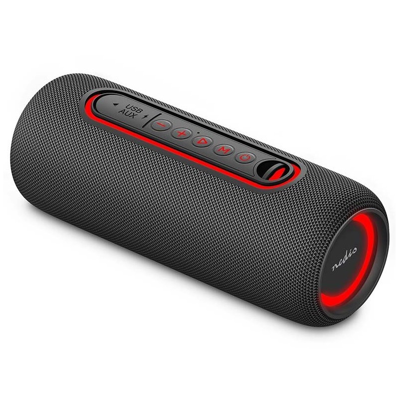 NEDIS reproduktor/ 2.0/ výkon 30 W/ Bluetooth/ AUX/ USB-C/ USB/ černý