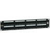 19" patch panel Solarix 48 x RJ45 CAT6 UTP 350 MHz černý 2U SX48-6-UTP-BK