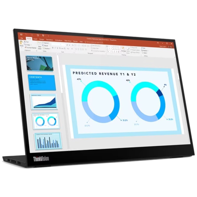 Lenovo LCD přenosný M14d 14" IPS LED/16:9/1920x1080/345cd-m2/700:1/6ms/2x USB-C