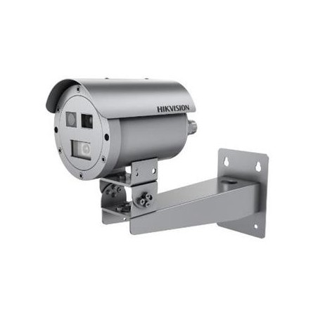Hikvision Termo-optická nerezová IP bullet kamera s 4,4mm obj., 384x288, AudioandAlarm, IR 30, IP68,TVS 6000V