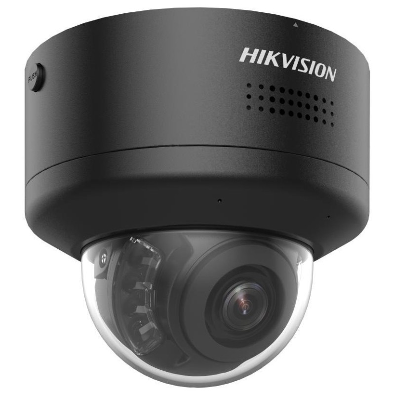Hikvision 4MPix IP PTRZ AcuSense Dome kamera IR 40m, Audio, Alarm, blikač, IK10 DS2CD2746G2HIPTRZS2USL(2812)BLK