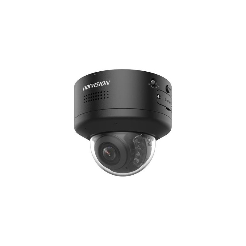 Hikvision 4MPix IP PTRZ Smart Hybrid ColorVu Dome kamera IR/LED 40m, Audio, Alarm, IK10, blikač, černá