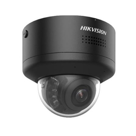 Hikvision 8MPix IP PTRZ AcuSense Dome kamera IR 40m, Audio, Alarm, blikač, IK10, černá