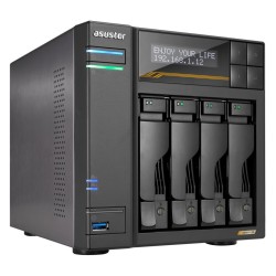 Asustor Lockerstor 4 Gen3 AS6804T 4x 2,5"/3,5" SATA III/ 16GB RAM/ Dual 10GbE/ 4x M.2 SSD