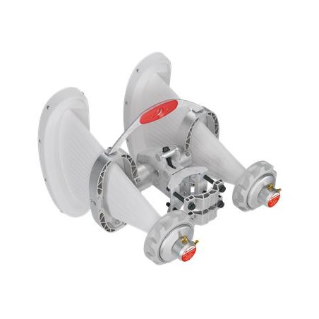 RF elements Asymetrická Horn Wideband anténa, 4x4 MIMO, 6/5 GHz, 15dBi, 90°