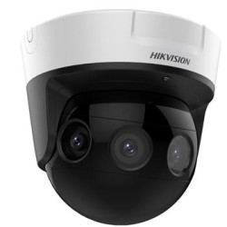 Hikvision 8MPix IP Dome PanoVu kamera IR 20m, Audio, Alarm, PoE, IP67, IK10, 4x obj. 2,8mm