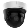 Hikvision 8MPix IP Dome PanoVu kamera IR 20m, Audio, Alarm, PoE, IP67, IK10, 4x obj. 2,8mm