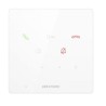 Hikvision Vnitřní dotyková IP Audio stanice bez obrazovky, PoE, alarm bílá