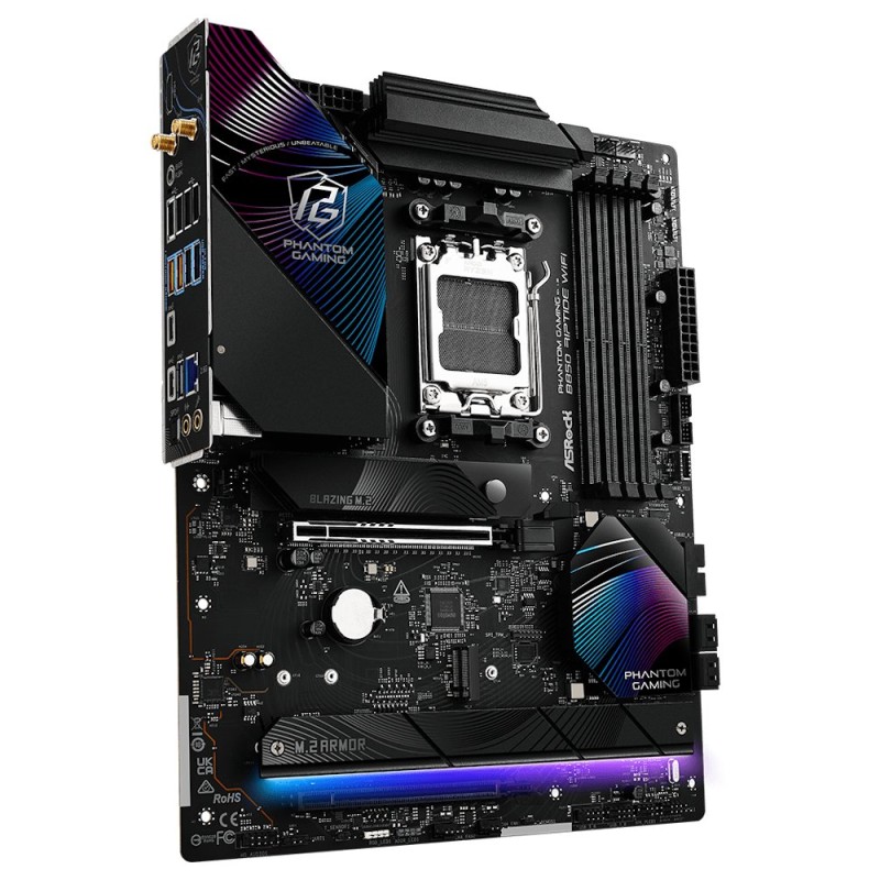 ASRock B850 Riptide WiFi / AMD B850 / AM5 / 4x DDR5 DIMM / 4x M.2 / HDMI / USB-C / WiFi / ATX