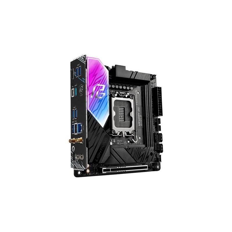 ASRock B860I Lightning WiFi / Intel B860 / LGA1851 / 2x DDR5 / 2x M.2 / HDMI / Thunderbolt 4 / WiFi / Mini-ITX