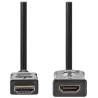 NEDIS prodlužovací High Speed HDMI 1.4 kabel s ethernetem/ 4K@60Hz/ zlacené konektory HDMI-HDMI/ černý/ bulk/ 1m