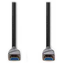 NEDIS aktivní optický High Speed HDMI 2.0 kabel s ethernetem/ 4K@60Hz/ zlacené konektory HDMI-HDMI/ černý/ BOX/ 30m