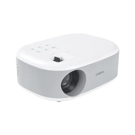 STRONG projektor N1/ LCD/ HD (1280x720)/ 120 ANSI lm/ USB 2.0/ HDMI/ microSD/ Repro/ bílo-šedý