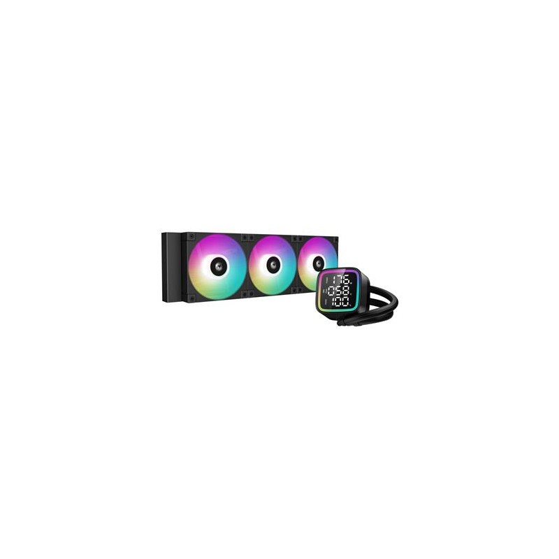 DEEPCOOL vodní chladič LD360 / 3x120 mm PWM ARGB fan / display / černý RLD360BKMSNG1