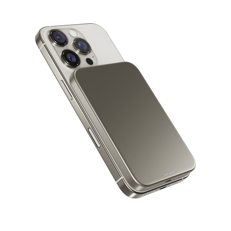 Epico Qi2 5000mAh Alu Mag+ PowerBanka EM51 -titan