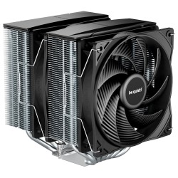 Be quiet! chladič CPU PURE ROCK PRO 3 / 2x120mm PWM fan / 6xheatpipe / stříbrný