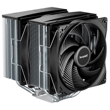 Be quiet! chladič CPU PURE ROCK PRO 3 / 2x120mm PWM fan / 6xheatpipe / stříbrný
