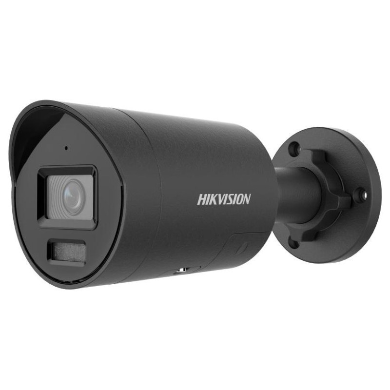 Hikvision 4MPix IP Bullet Smart Hybrid Light AcuSense kamera LED/IR 40m, WDR 130dB, IP67, blikač, černá
