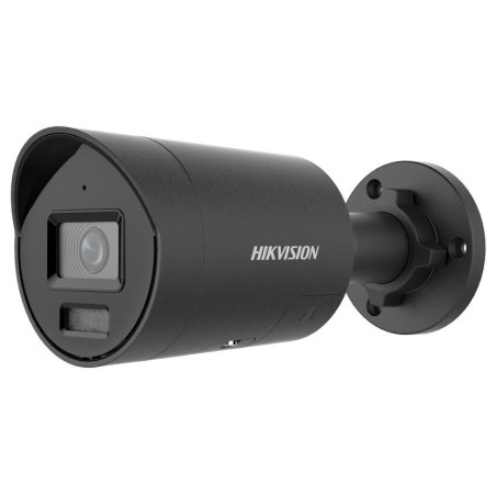 Hikvision 4MPix IP Bullet Smart Hybrid Light AcuSense kamera LED/IR 40m, WDR 130dB, IP67, blikač, černá