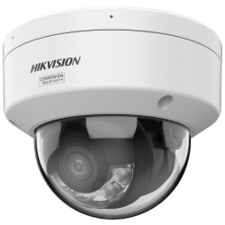 Hikvision 8MPix IP Dome Hybrid ColorVu AcuSense kamera LED/IR 30m,WDR 130dB,Audio,Alarm,IP67,IK10