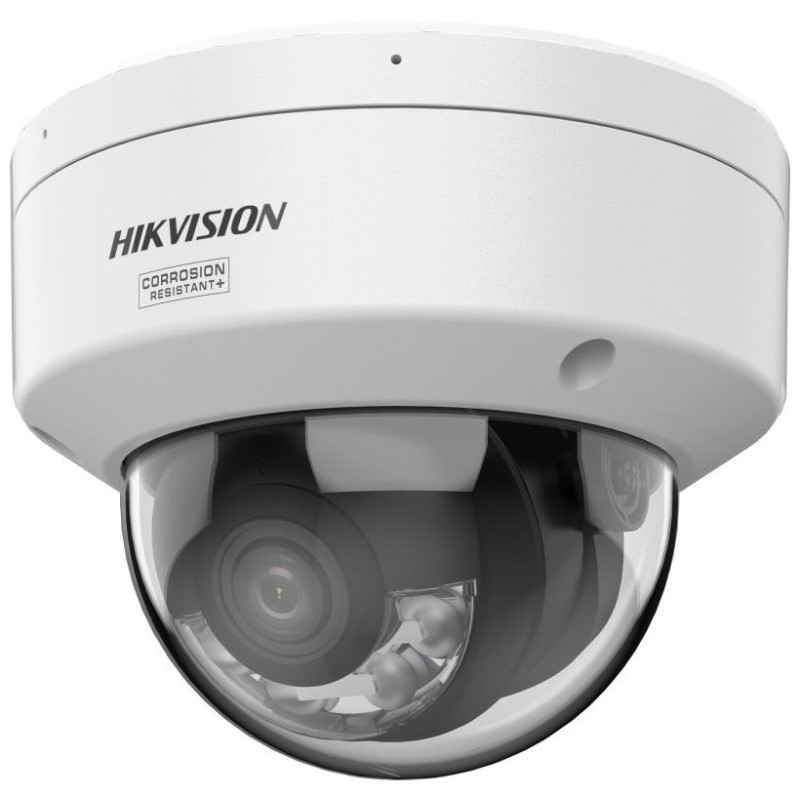 Hikvision 8MPix IP Dome Hybrid ColorVu AcuSense kamera LED/IR 30m,WDR 130dB,Audio,Alarm,IP67,IK10