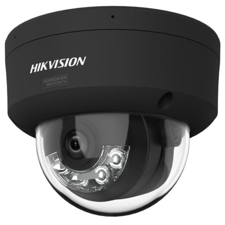 Hikvision 4MPix IP Dome Hybrid ColorVu AcuSense kamera LED/IR 30m,WDR 130dB,Audio,Alarm,IP67,IK10, černá